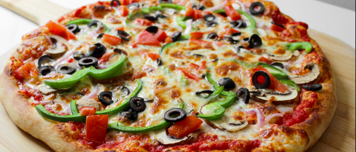 Vegetarian Pizza (v)  10" 