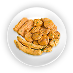 Mixed Pakora & Scoop Of Chips 