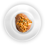 Jacket Potato With Cheese & Beans 