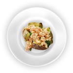 Jacket Potato With Prawns 