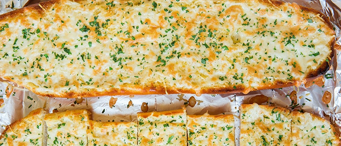 Garlic Bread Sliced With Cheese 